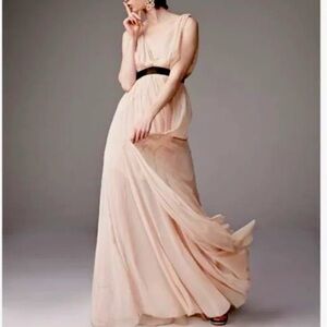 Alice + Olivia | Pleated Maxi Dress in Nude
